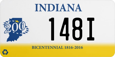 IN license plate 148I