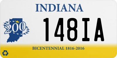 IN license plate 148IA