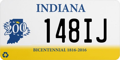 IN license plate 148IJ