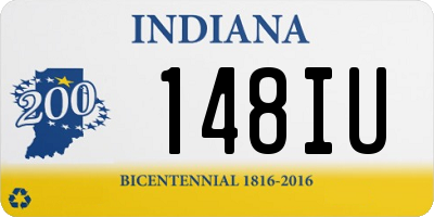 IN license plate 148IU