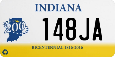 IN license plate 148JA