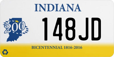 IN license plate 148JD