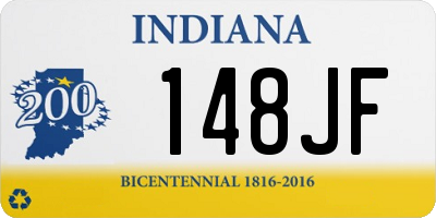 IN license plate 148JF