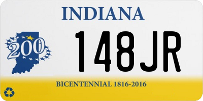 IN license plate 148JR