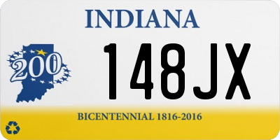 IN license plate 148JX