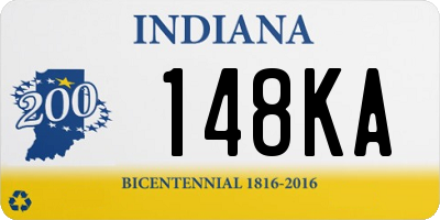 IN license plate 148KA