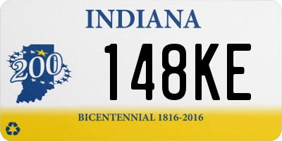 IN license plate 148KE