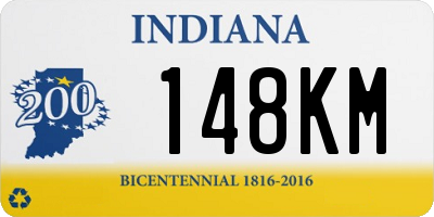 IN license plate 148KM