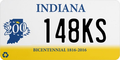 IN license plate 148KS