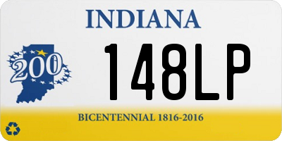 IN license plate 148LP