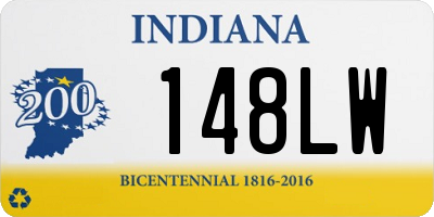 IN license plate 148LW