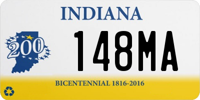 IN license plate 148MA