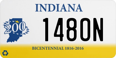IN license plate 148ON