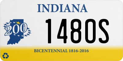 IN license plate 148OS