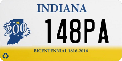 IN license plate 148PA