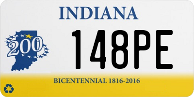 IN license plate 148PE