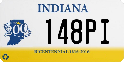 IN license plate 148PI