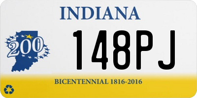 IN license plate 148PJ