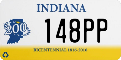 IN license plate 148PP