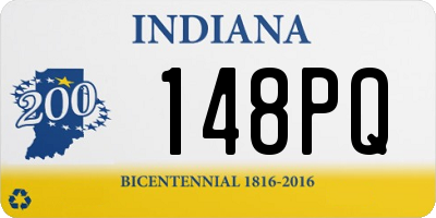 IN license plate 148PQ