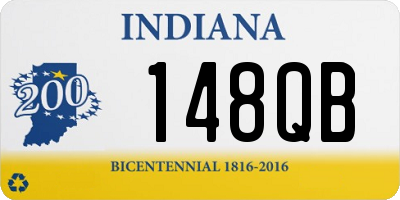 IN license plate 148QB