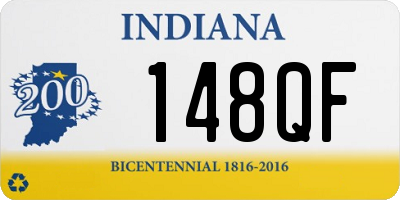 IN license plate 148QF