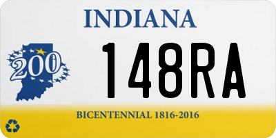 IN license plate 148RA