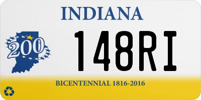 IN license plate 148RI