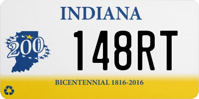 IN license plate 148RT