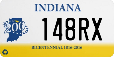 IN license plate 148RX