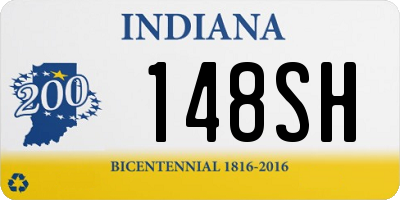 IN license plate 148SH