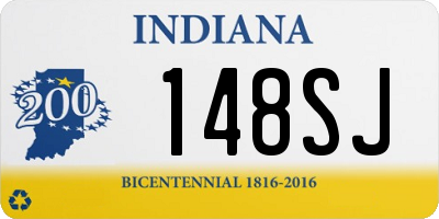 IN license plate 148SJ