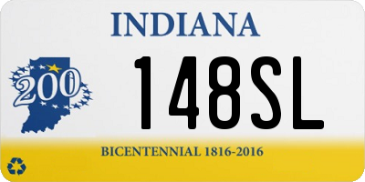 IN license plate 148SL