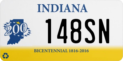 IN license plate 148SN