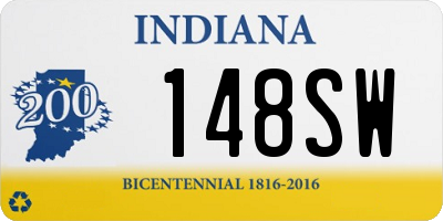 IN license plate 148SW