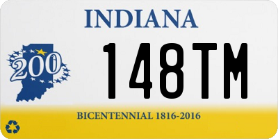 IN license plate 148TM