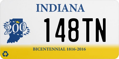 IN license plate 148TN