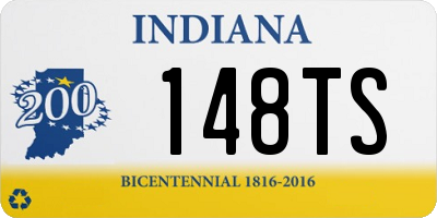 IN license plate 148TS