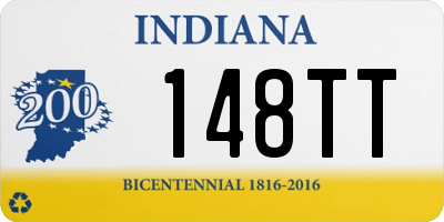 IN license plate 148TT