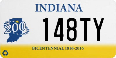 IN license plate 148TY