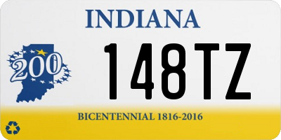 IN license plate 148TZ