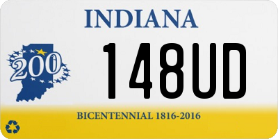 IN license plate 148UD
