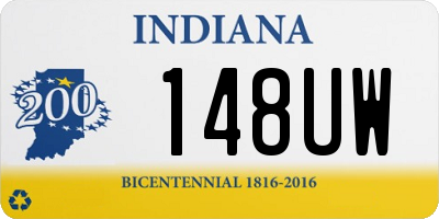 IN license plate 148UW