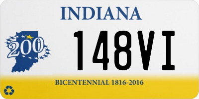 IN license plate 148VI