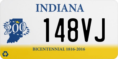 IN license plate 148VJ