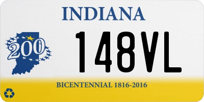 IN license plate 148VL