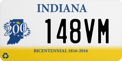 IN license plate 148VM