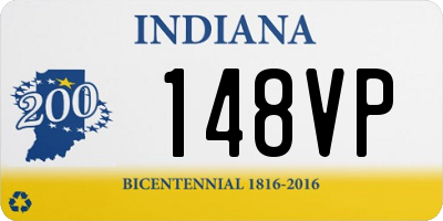 IN license plate 148VP