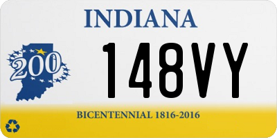 IN license plate 148VY