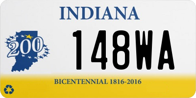 IN license plate 148WA